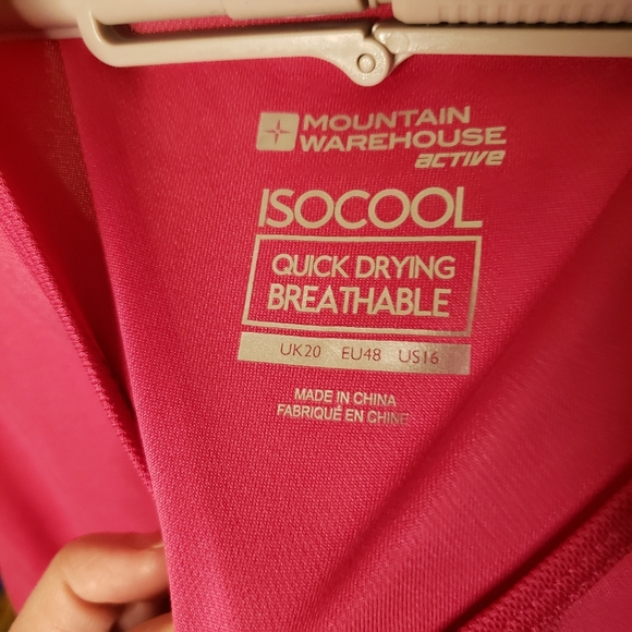 Mountain warehouse isocool pink workout top size 16 - Picture 4 of 5